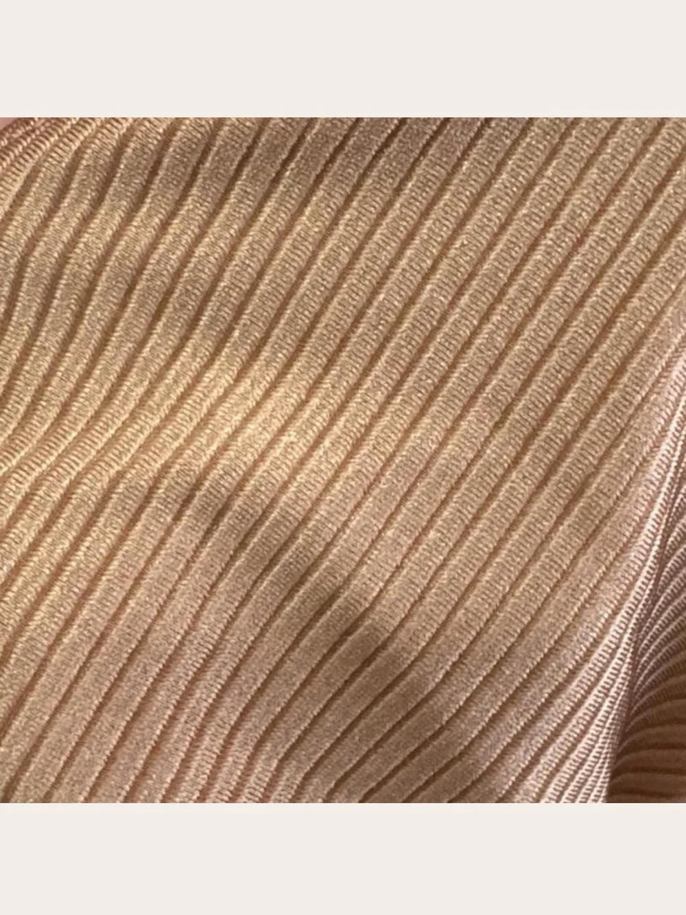 aerie Ribbed Triangle Bikini Top in Neutral